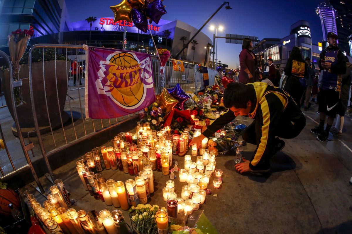 Kobe Bryant, pietne miesto, Staples Center