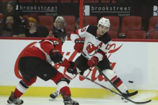 Nico Hischier, Dylan DeMelo, NHL, Ottawa Senators, New Jersey Devils