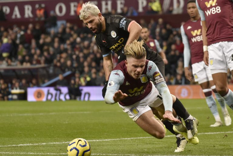 Sergio Agüero, Jack Grealish, Manchester City, Aston Villa, Premier League