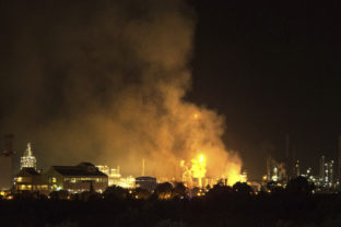 Výbuch explźia španielsko katalansko priemyselný park