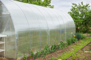 Záhradný skleník z polykarbonátu