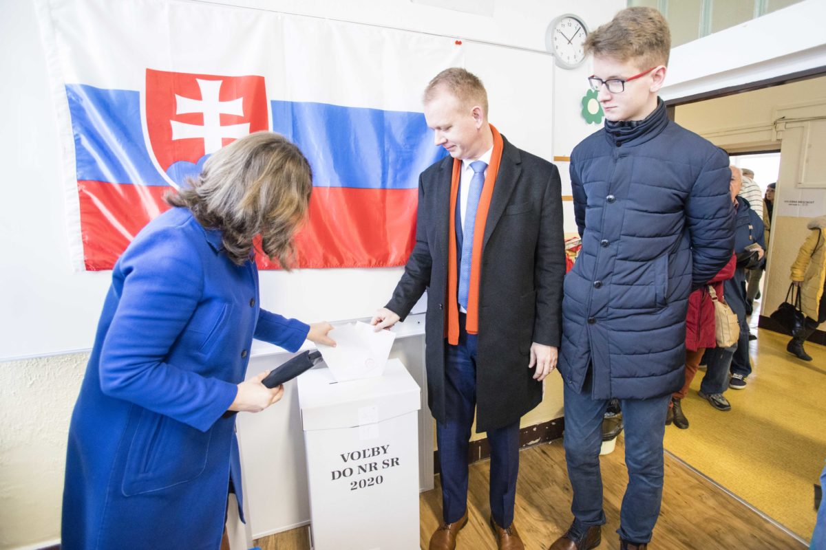 VOĽBY: Volebný akt Miroslava Beblavého