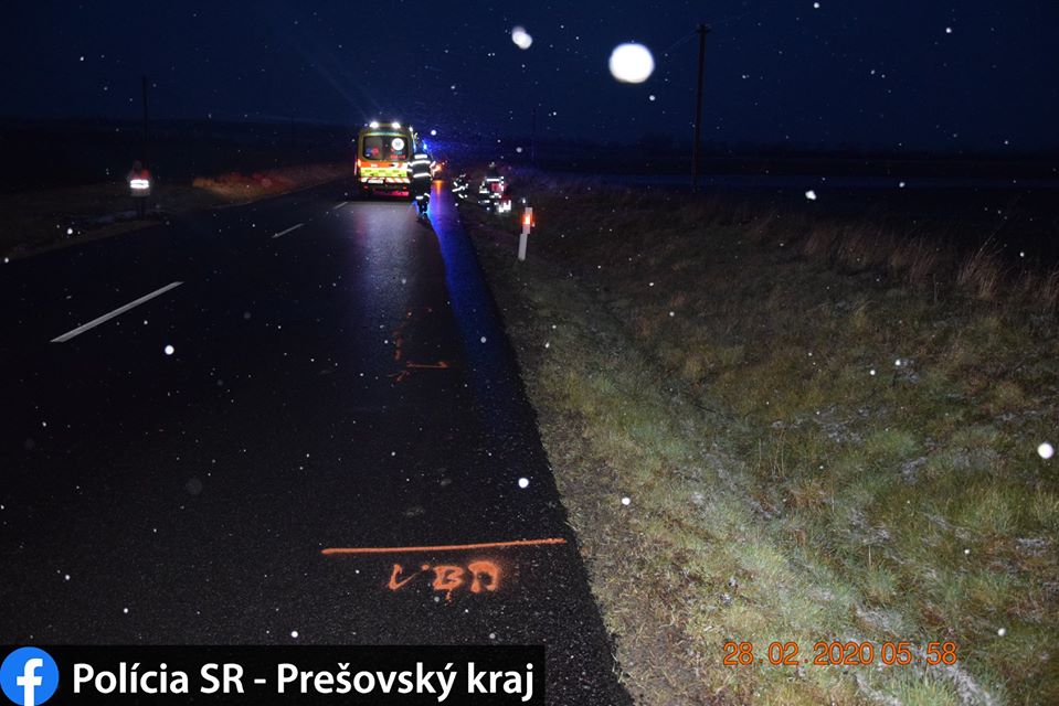 Nehoda, cyklista, VW Golf, Nižný Hrušov