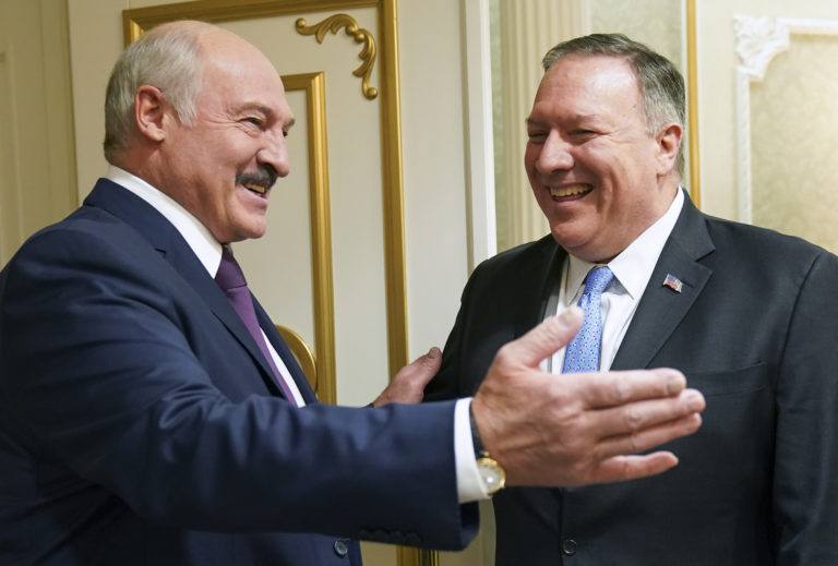 Alexander Lukasenko, Mike Pompeo