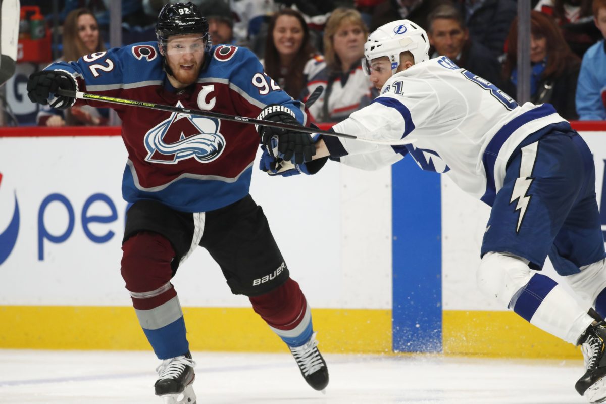 Gabriel Landeskog, Erik Černák, Colorado Avalanche, Tampa Bay Lightning, NHL