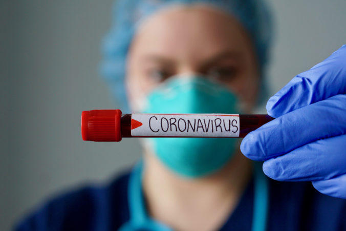 Koronavírus v krvi pacienta.