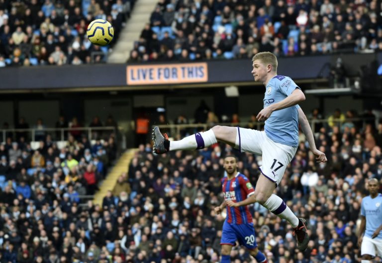 Kevin De Bruyne v drese Manchestru City.