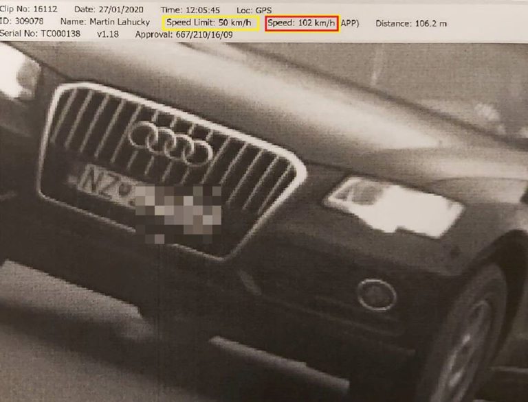 Prekročenie rýchlosti, Audi