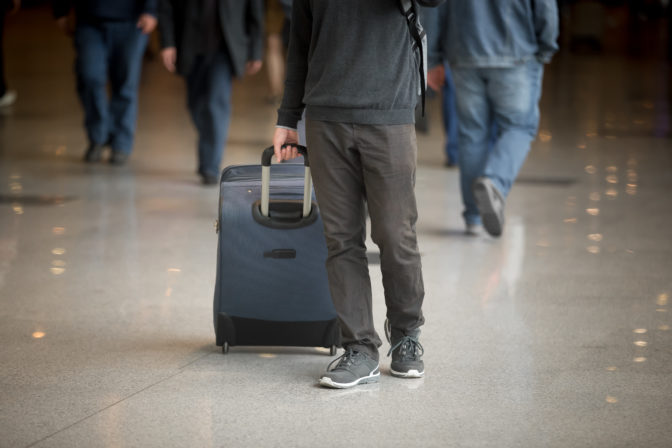 Man with suitcase