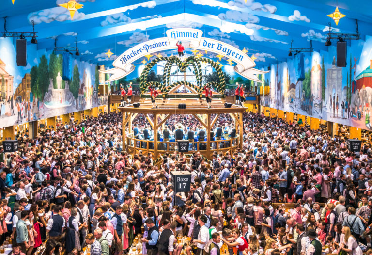 Beertent hacker pschorr - oktoberfest 2018 - munich - bavaria