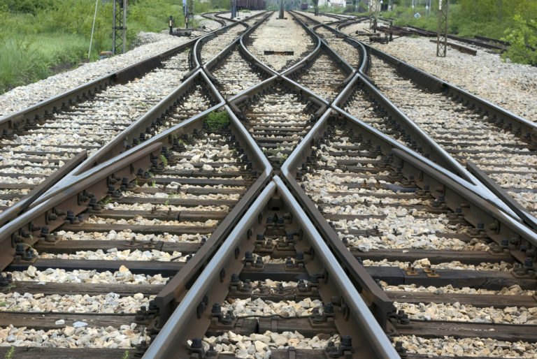 Train line crossing