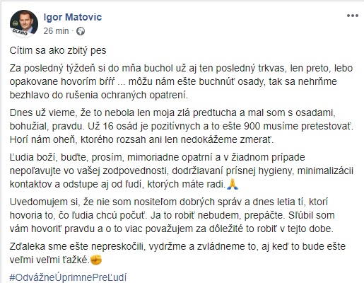 Status, Igor Matovič