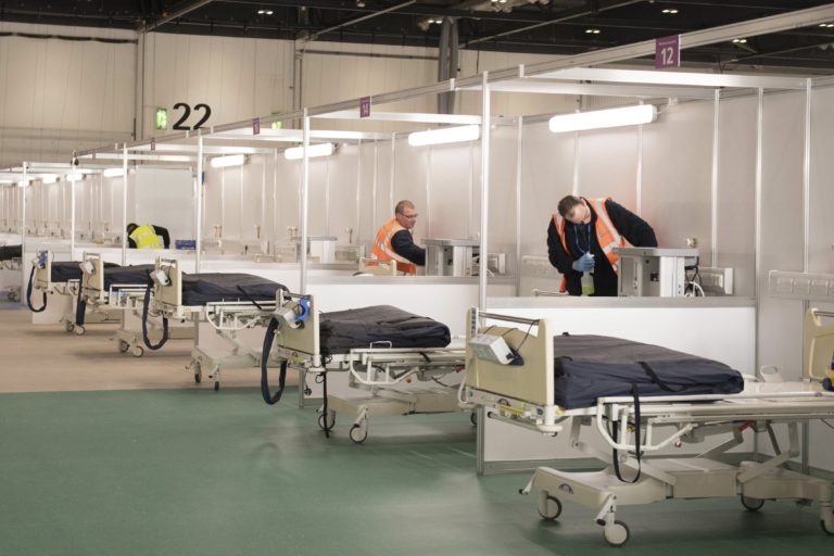 Nightingale Hospital, koronavírus, Veľká Británia
