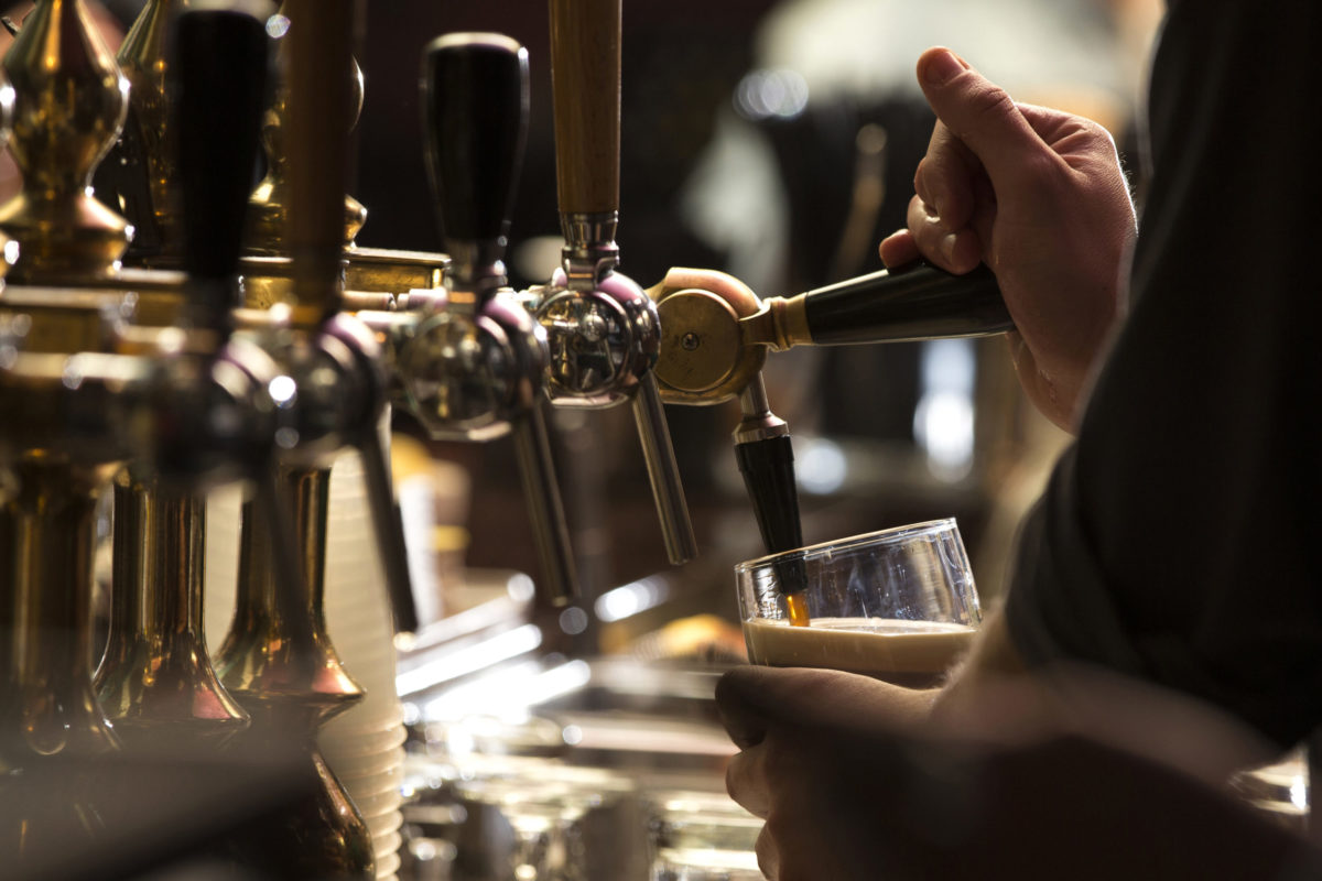 Tap stout beer