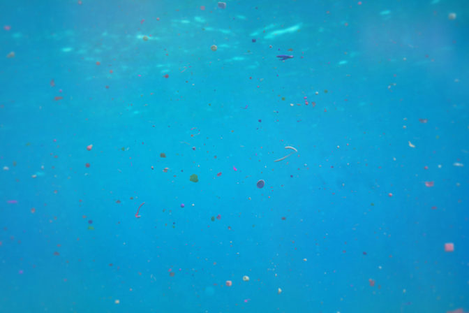 Mikroplasty, ocean
