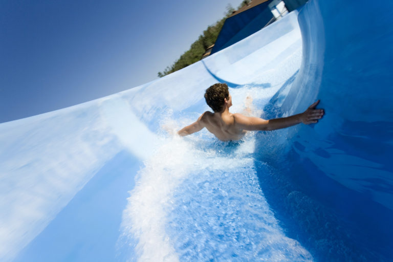 Aquapark, tobogán