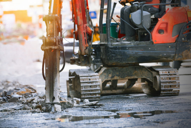 Drilling road.