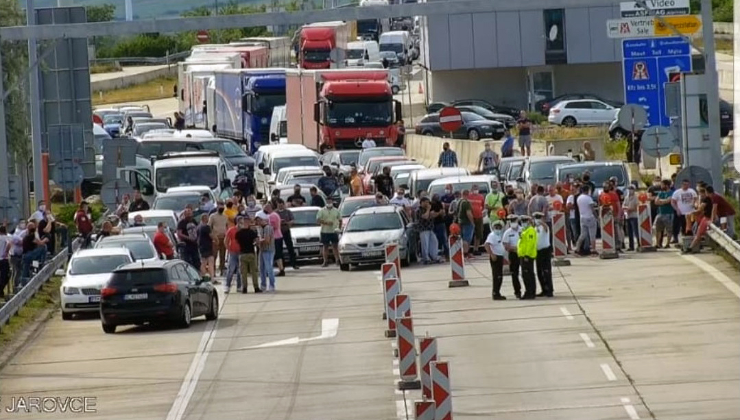 PROTEST: Na hraničnom prechode Bratislava Jarovce