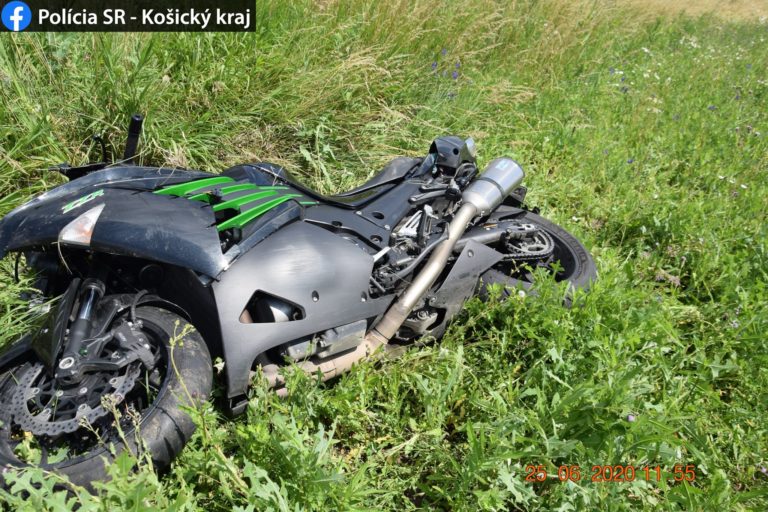 Motocykel, nehoda