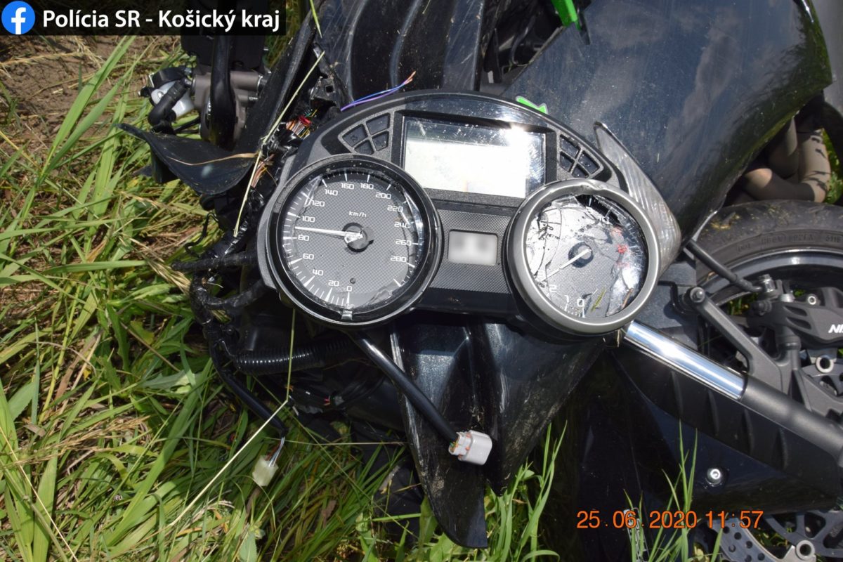 Motocykel, nehoda
