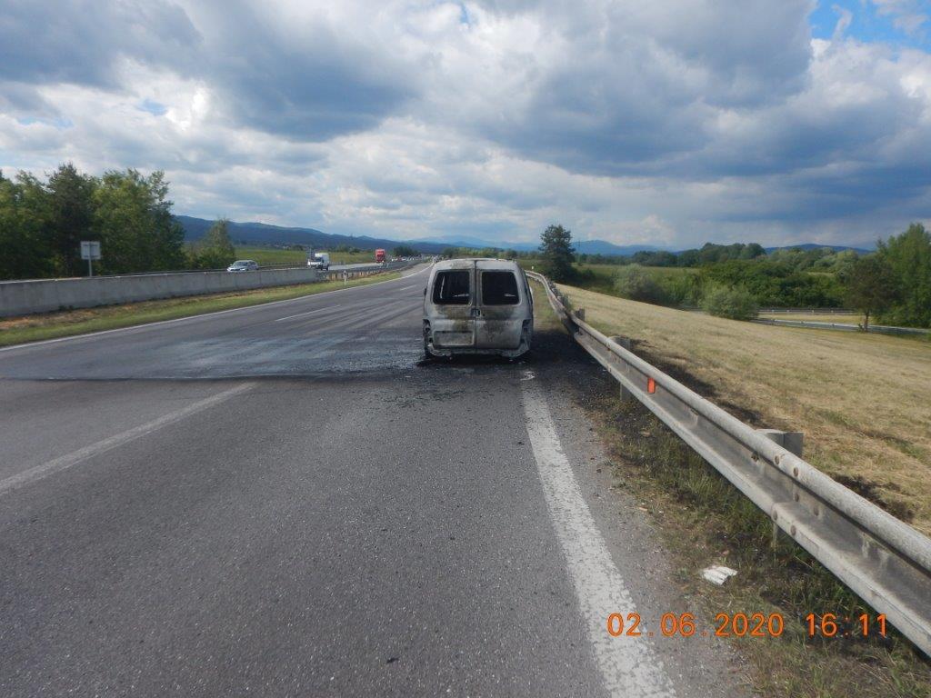 Požiar auta