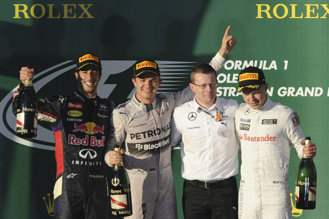 Nico Rosberg, Daniel Ricciardo, Kevin Magnussen