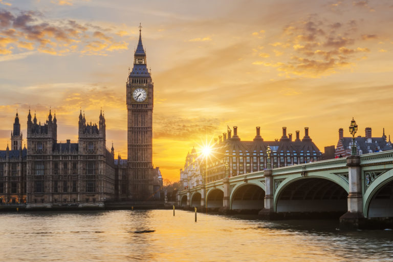 Big Ben, Británia, slnko, počasie