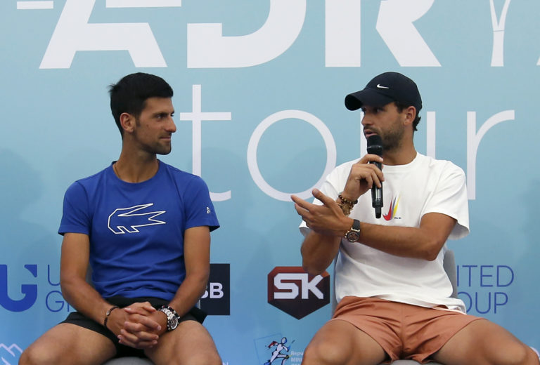 Virus Outbreak Serbia Tennis