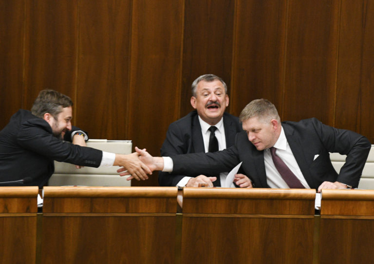 Ľuboš Blaha, Robert Fico, Anton Hrnko
