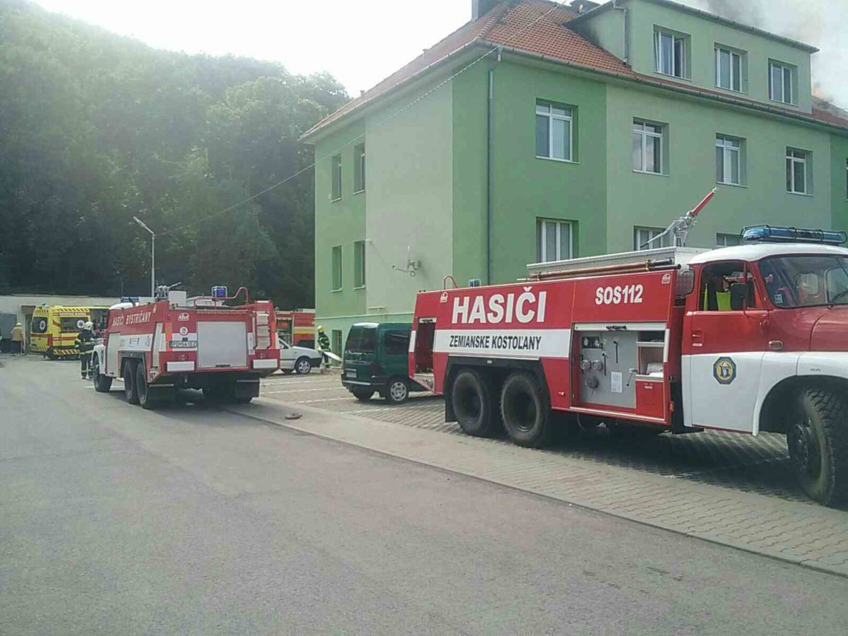 Požiar bytu v Zemianskych Kostoľanoch