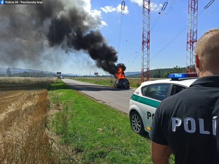 Požiar auta