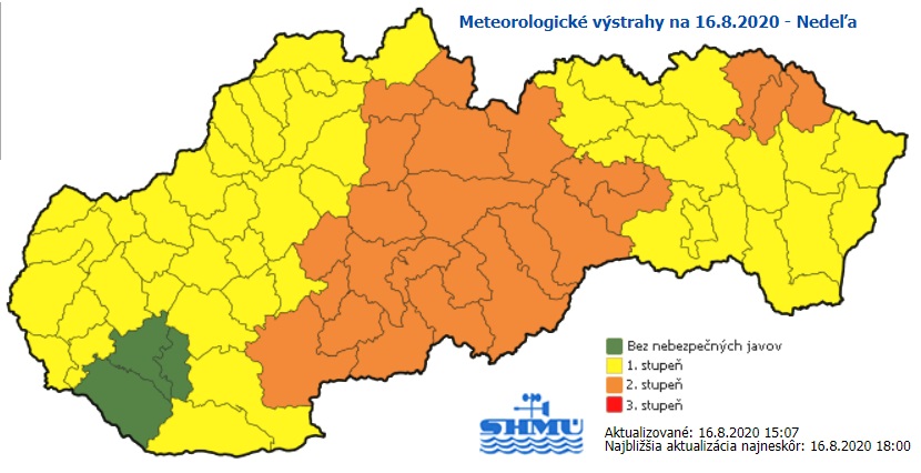 Búrky, výstrahy, počasie