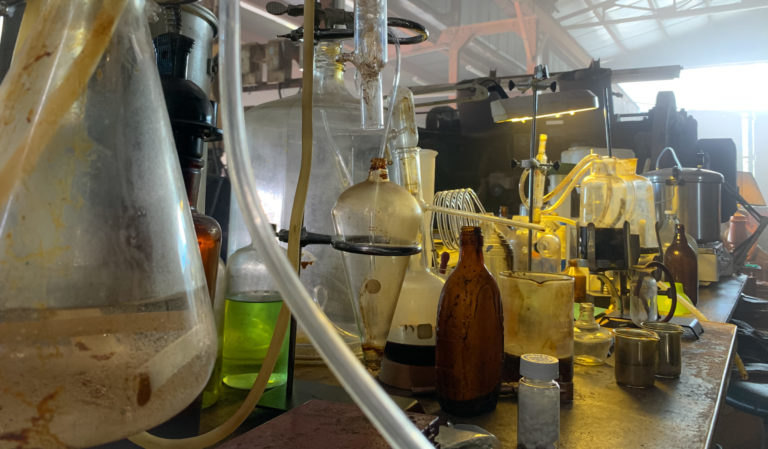Laboratórium na výrobu drog