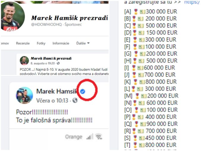 Marek Hamšík, hoax