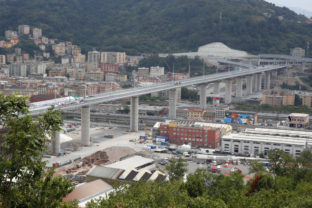 Nový diaľničný most v talianskom Janove