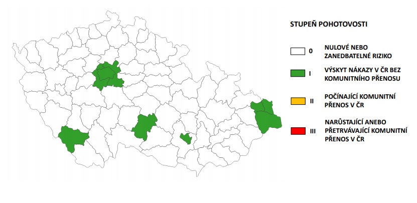 Koronavírus, semafor, Česko