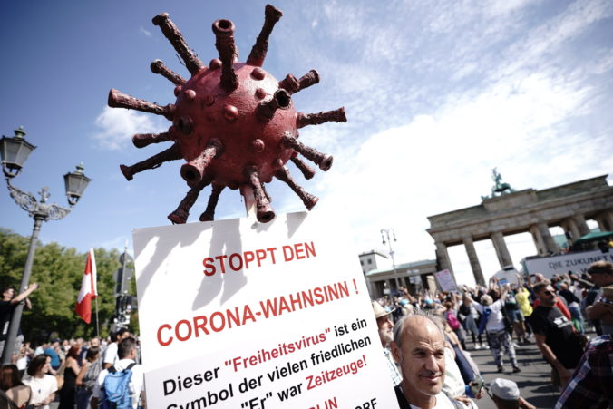 Virus Outbreak Germany Protests