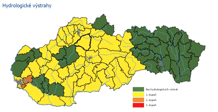 Výstraha, prívalová povodeň, SHMÚ