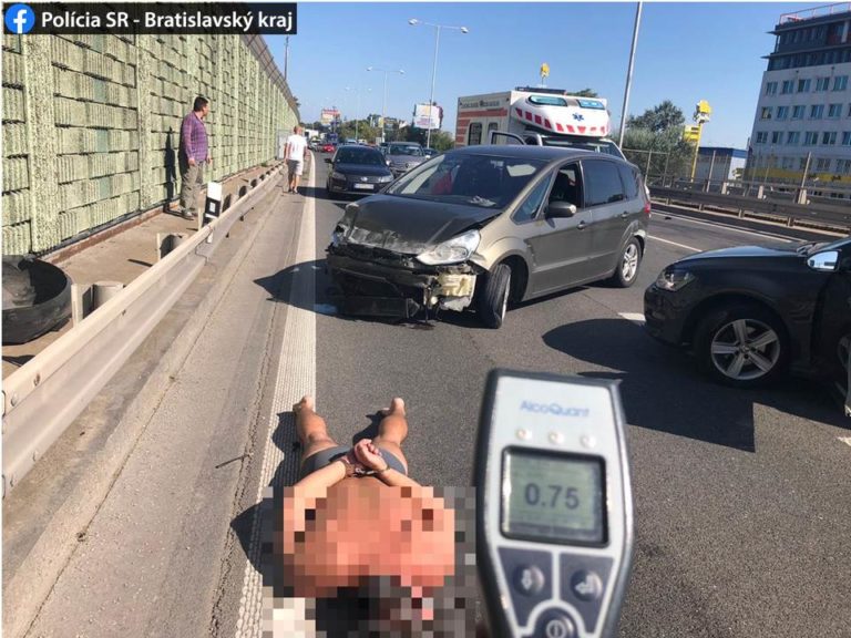 Dopravná nehoda, alkohol za volantom