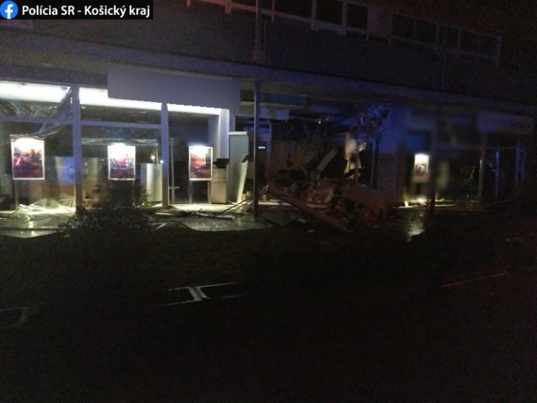 Bankomat, Košice, výbuch