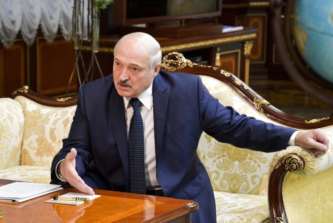 Belarusian President Alexander Lukashenko gestures while speaking to Russian Prime Minister Mikhail Mishustin, during their talks in Minsk, Belarus, Thursday, Sept. 3, 2020. On Thursday, Russia's Prime Minister Mikhail Mishustin traveled to the Belarusian capital to discuss conditions for Belarus to refinance a Russian loan. ()