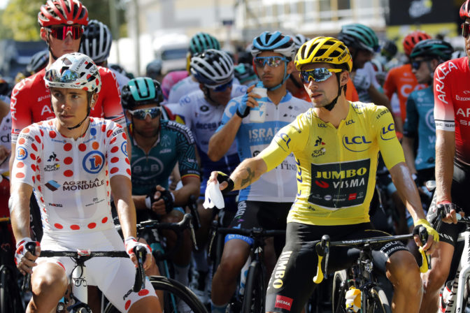 Tour de France 2020, 15. etapa, Primož Roglič, Benoit Cosnefroy
