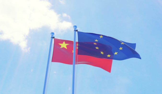 Vlajky, Čína, Európska únia