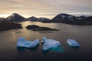 Grónsko, ľad, ľadovec
