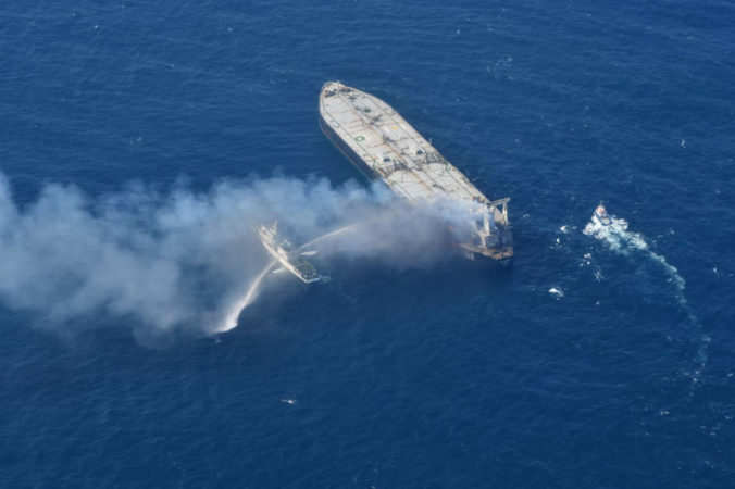 Sri Lanka Ship Fire