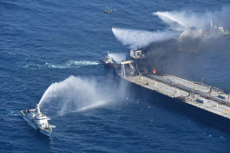 Sri Lanka Ship Fire