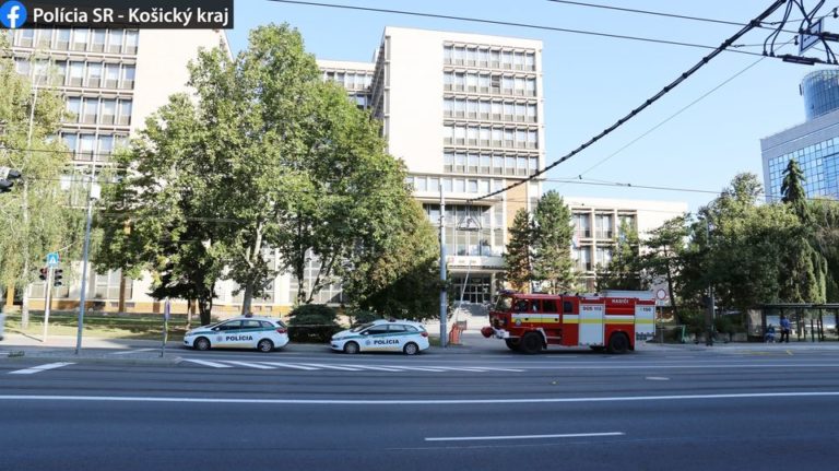Súd, Košice, bombový poplach