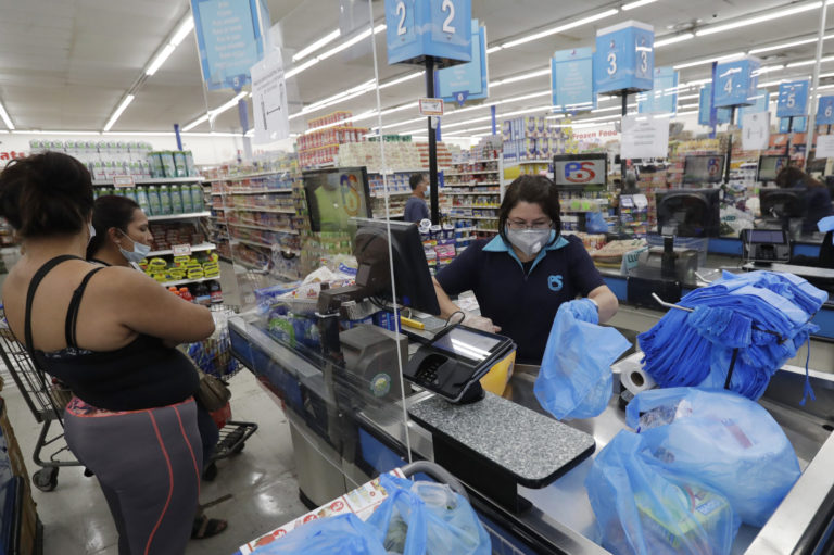 Supermarket, koronavírus, USA