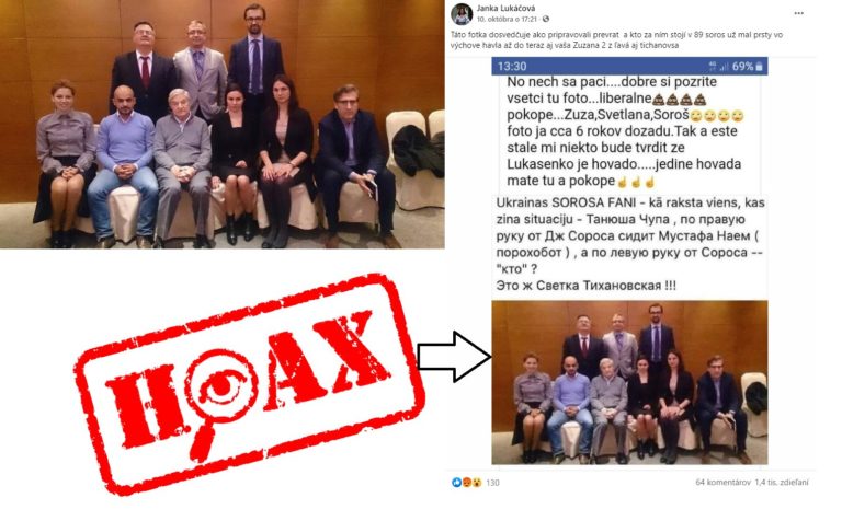 Hoax, Čaputová, Cichanovská, Soros