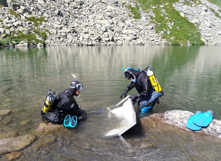 čistenie tatranských plies, pleso, odpadky